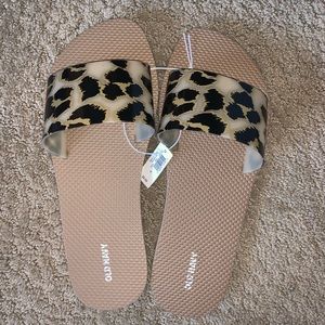 Old Navy Leopard Slides Size 10